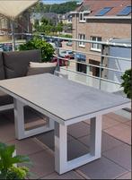 Tuintafel in wit aluminium, Tuin en Terras, Tuintafels, Ophalen, Aluminium