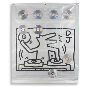 Keith Haring vinyl cd-houder 80 x 100 cm beschikbaar voor biedingen