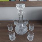 Kristallen Likeur Karaf met 6 glaasjes, Enlèvement
