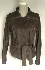 Stoere vest, jas bruin leer Essentiel Antwerp - medium 40, Maat 38/40 (M), Bruin, Ophalen of Verzenden, Essentiel Antwerp