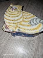 Antieke vintage cloisonne kattenbak, Antiek en Kunst, Ophalen