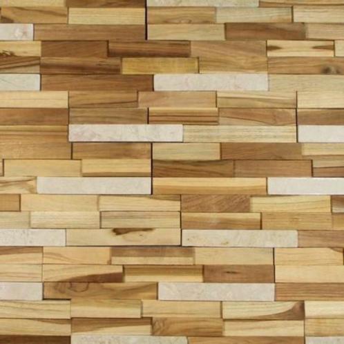 TEAK en NATUURSTEEN gevelplanken, Doe-het-zelf en Bouw, Metselstenen, Nieuw, Natuurstenen, Ophalen of Verzenden