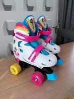 K3 verstelbare rolschaatsen maat 31_34. Regenboog., Ophalen of Verzenden, Gebruikt