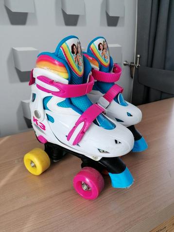 K3 verstelbare rolschaatsen maat 31_34. Regenboog.  beschikbaar voor biedingen