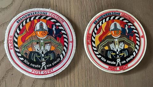 Brandweer patch ploeg 4 Gent, Verzamelen, Militaria | Algemeen, Overige soorten, Embleem of Badge, Ophalen of Verzenden
