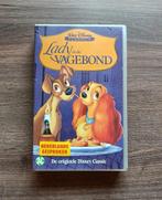 VHS - Lady en de Vagebond - Nederlands - Walt Disney - €4, Cd's en Dvd's, Nederlandstalig, Alle leeftijden, Gebruikt, Ophalen of Verzenden
