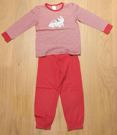 Rode pyjama Schiesser, maat 3 jaar/104, Kinderen en Baby's, Kinderkleding | Maat 98, Gebruikt, Meisje, Nacht- of Onderkleding