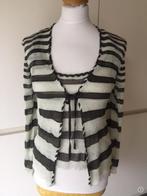 Marccain,Marc Cain twinset maat 2 (36/38), Sans manches, Enlèvement ou Envoi, Taille 36 (S), Comme neuf