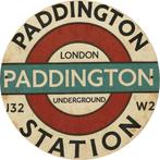 Panneau métallique Paddington station - vintage mancace, Collections, Enlèvement ou Envoi, Neuf, Panneau publicitaire