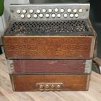 Antieke accordeon Hohner, Met riemen, Ophalen of Verzenden, Zo goed als nieuw, Knopaccordeon