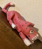 Vintage houten kat. Met beweegbare poten., Verzamelen, Ophalen of Verzenden