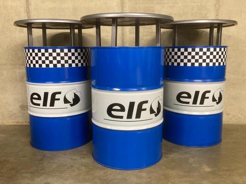 Partytafel Statafel olievat olieton 200l mancave ELF olie, Huis en Inrichting, Tafels | Statafels, Zo goed als nieuw, Ophalen