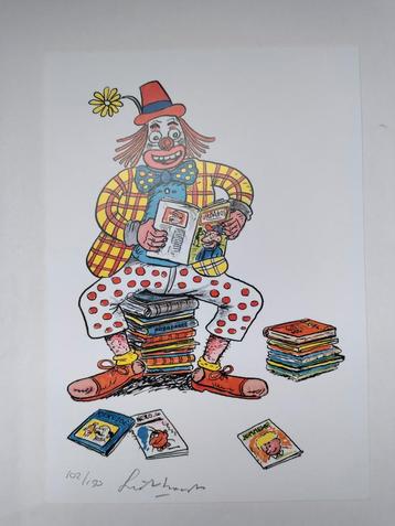 Willy Linthout Clown ex-libris 
