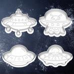 4x Ufo Cookie cutter / Koekjessnijders, Ophalen of Verzenden, Nieuw, Bakvorm