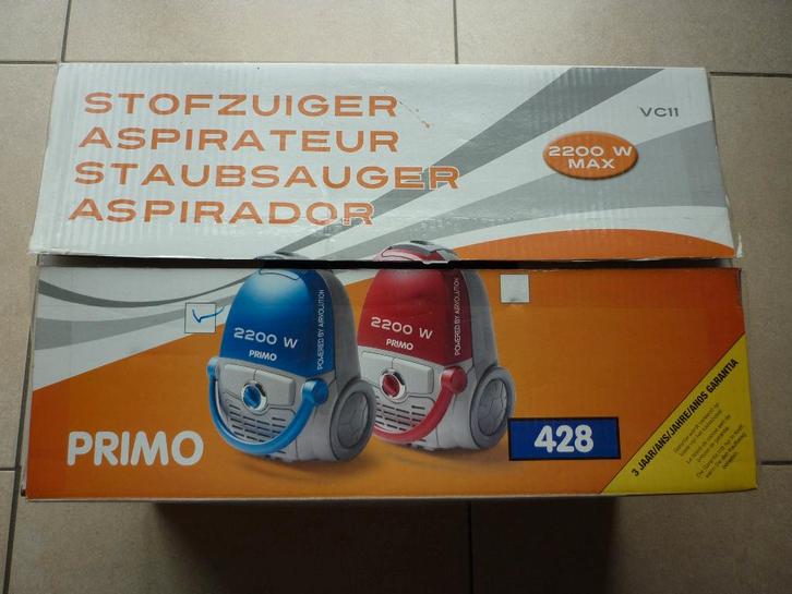 Aspirateur Primo, Electroménager, Aspirateurs, Utilisé, Aspirateur, 1600 à 2000 watts, Sac à poussière, Enlèvement