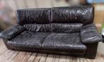 Zeer comfortabele leren bank, Huis en Inrichting, Zetels | Zetels, Ophalen, Gebruikt, Driepersoons, Leer