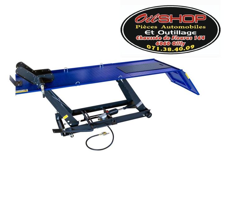 Table élévatrice moto à bras parallèles 450kg pneumatique, Auto diversen, Autogereedschap, Nieuw, Ophalen