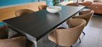 Eetkamertafel 220x100 in eikenhout, Ophalen, 100 tot 150 cm, Eikenhout, 200 cm of meer