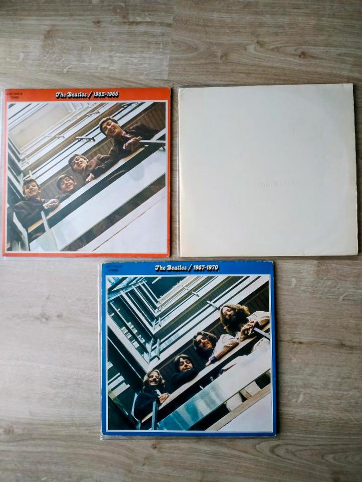 BEATLES DUBBEL LP SET VAN 3, Cd's en Dvd's, Vinyl | Rock, Zo goed als nieuw, Verzenden