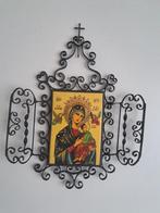 Sainte Mère avec l'enfant Jésus Christ peint sur céramique, Ophalen of Verzenden, Zo goed als nieuw, Kind