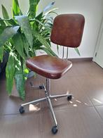 Retro bureaustoel uit de jaren 60, Ophalen, Gebruikt, Bruin, Bureaustoel