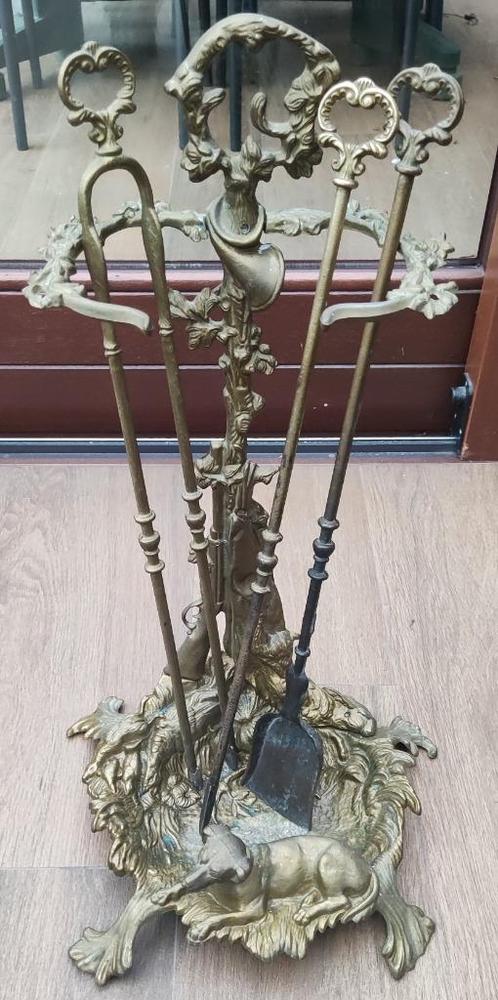 Haardset, Antiek en Kunst, Antiek | Brons en Koper, Brons, Ophalen