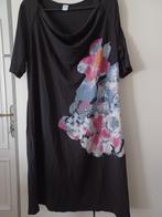 Tunique/robe noire à motif floral M48/50 Ms Mode, Vêtements | Femmes, Comme neuf, Noir, MS Mode, Enlèvement ou Envoi