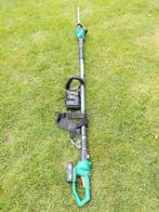Telescopische heggeschaar met accu 40cm merk Ferrex, Ophalen, Zo goed als nieuw, Accu
