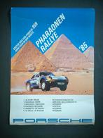 Poster Porsche 959 Pharaonen Rally 1985, Ophalen of Verzenden, Gelezen, Porsche