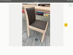 Cherche en bois massif de salle à manger, Verzenden, Zo goed als nieuw, Hout, Vijf, Zes of meer stoelen