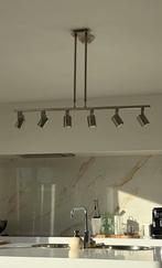 Lampe suspendue en acier brossé, Enlèvement, Utilisé, Métal, Modern