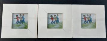 Witte vierkant fotokaders (3 stuks) beschikbaar voor biedingen