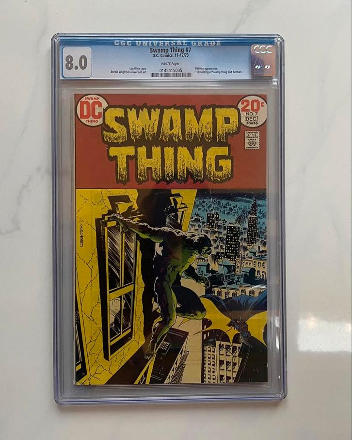 Swamp Thing #7 Silver age 1973 CGC 8.0, Boeken, Strips | Comics, Zo goed als nieuw, Eén comic, Ophalen of Verzenden