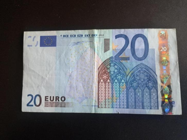 2002 Portugal 20 euro 1e serie Duisenberg code H005, Postzegels en Munten, Bankbiljetten | Europa | Eurobiljetten, Los biljet