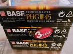 3 video's Cassette BASF VHS-C Cassette 45 minuten opname, 2 t/m 25 bandjes, Overige genres, Met bewaardoos, rek of koffer, Ophalen of Verzenden