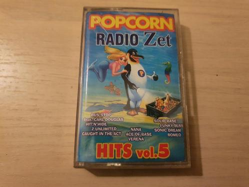 k7 audio Various – Popcorn Hits Vol.5, Cd's en Dvd's, Cassettebandjes, Zo goed als nieuw, Origineel, Dance, 1 bandje, Ophalen of Verzenden