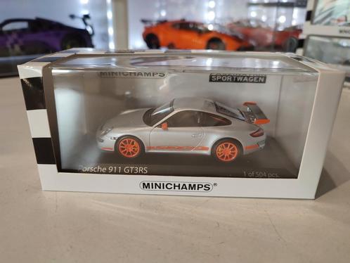 Porsche 997 GT3 RS 1/43 Minichamps, Hobby en Vrije tijd, Modelauto's | 1:43, Zo goed als nieuw, Auto, MiniChamps, Ophalen of Verzenden