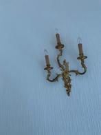 Bronzen wandlamp, Maison & Meubles, Lampes | Appliques, Comme neuf, Enlèvement ou Envoi