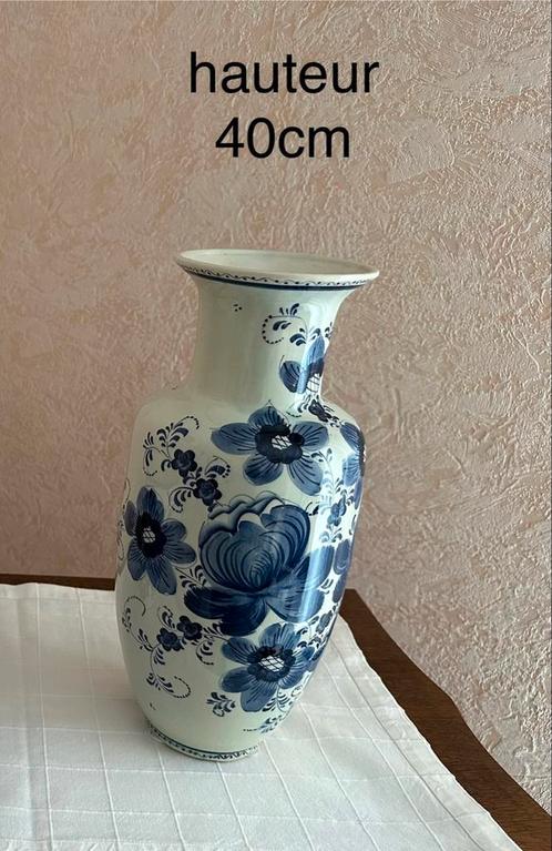 Delfts blauwe vaas — Hoogte 40 cm, Antiek en Kunst, Antiek | Vazen, Ophalen