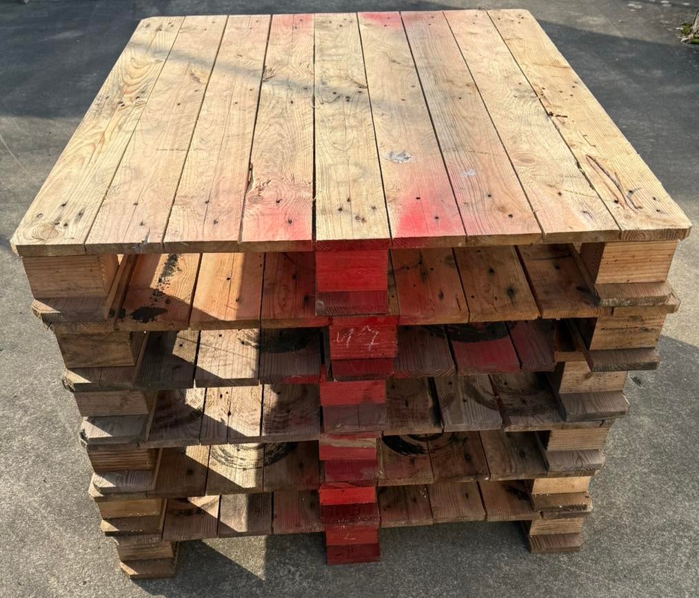 Blok palletten te koop, Doe-het-zelf en Bouw, Hout en Planken, Ophalen, Gebruikt