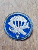 US WW2 Infantry Paratrooper Glider cap patch whiteback, Ophalen of Verzenden