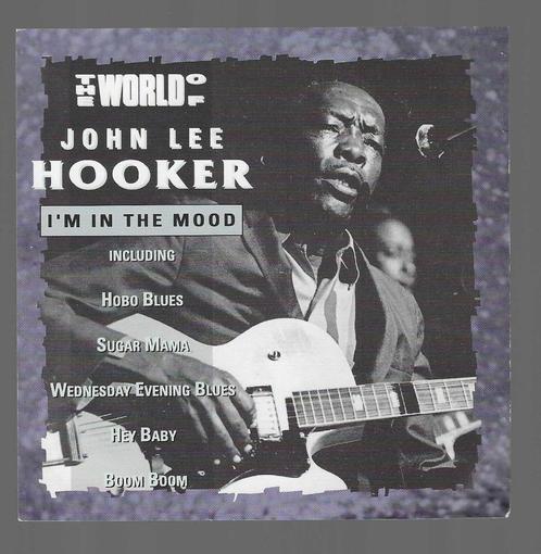 JOHN LEE HOOKER CD -I'm in the Mood, CD & DVD, CD | Jazz & Blues, Comme neuf, Blues, 1940 à 1960, Envoi