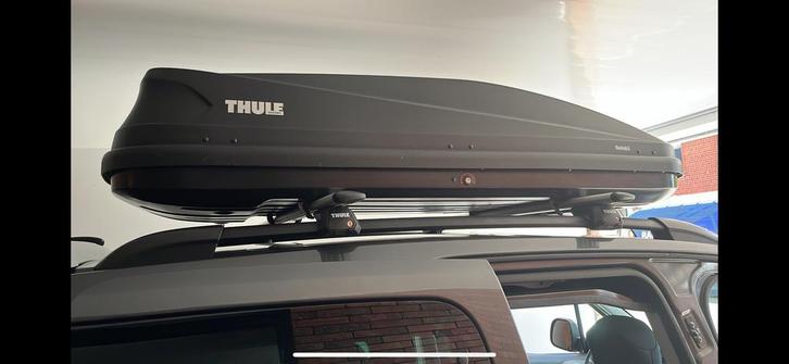 Thule Touring L dakkoffer met dakdragers, Auto diversen, Dakkoffers, Gebruikt, Ophalen
