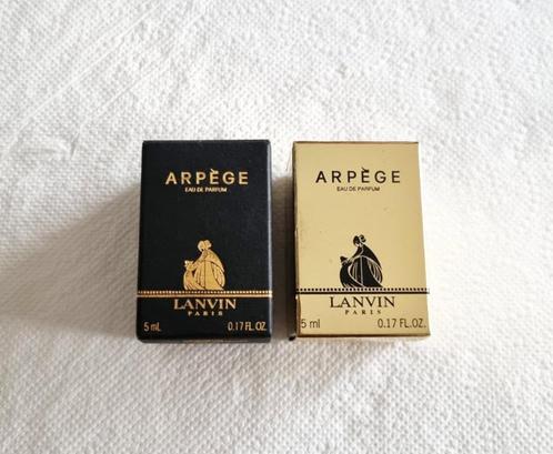 Lot 2 miniatures parfum Arpège Lanvin, collector !, Collections, Parfums, Neuf, Miniature, Plein, Envoi