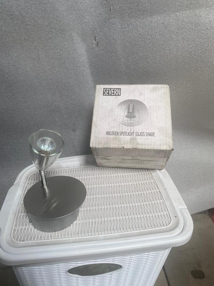 Lot de luminaires halogènes neufs, Huis en Inrichting, Lampen | Hanglampen, Nieuw, Glas, Ophalen