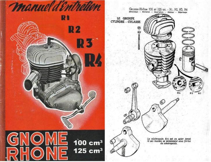 RTM pour Motos GNOME & RHÔNE en Français., Motos, Modes d'emploi & Notices d'utilisation, Enlèvement ou Envoi