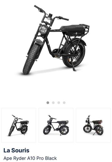 Nieuwe Ape Ryder A10 Pro Black fatbike, met 1 jaar garantie. beschikbaar voor biedingen