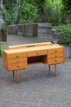 Joli meuble coiffeuse en citronnier verni, vers 1960, Maison & Meubles, Avec tiroir(s), 100 à 150 cm, 25 à 50 cm, Vintage