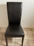 Stoel, Huis en Inrichting, Stoelen, Ophalen, Gebruikt, Bruin, Leer