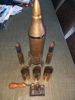 Lotje Trench Art WO1 enz,  origineel en leeg, Verzamelen, Militaria | Algemeen, Ophalen of Verzenden